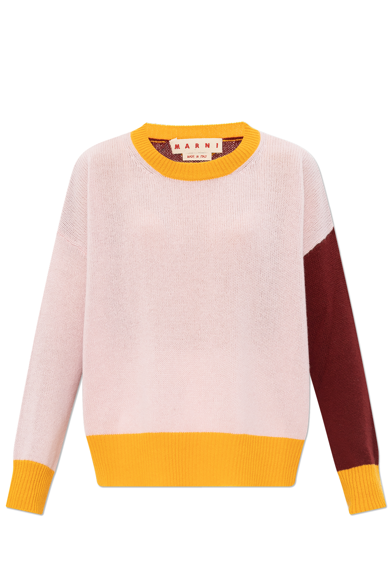 Pink on sale sweater yellow